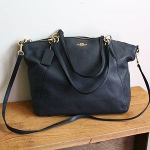 Coach Navy-blue Leather Crossbody Purse